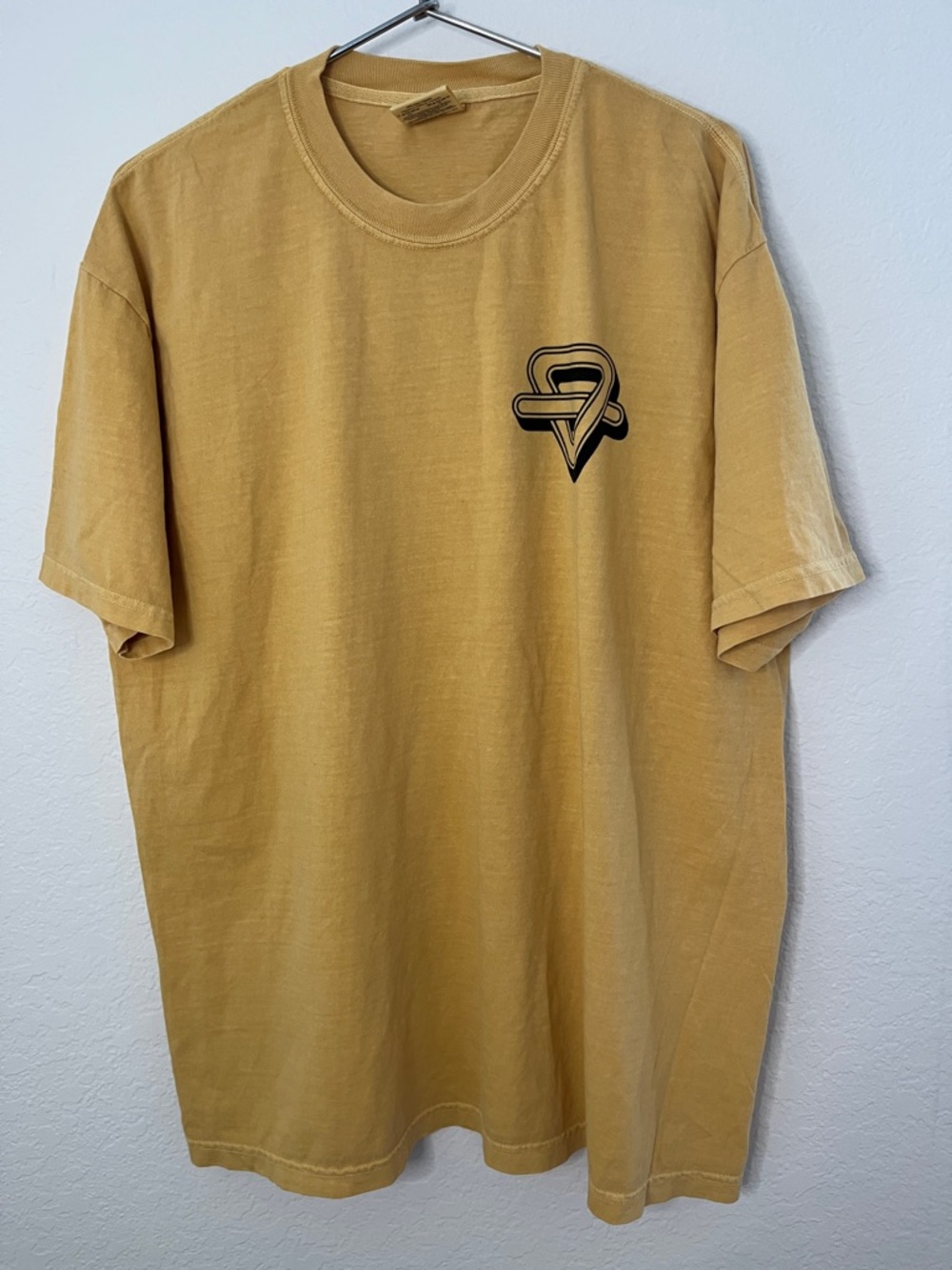 Rainbow Kitten Surprise Comfort Colors Mustard Short Sleeve Tee with Chest Logo